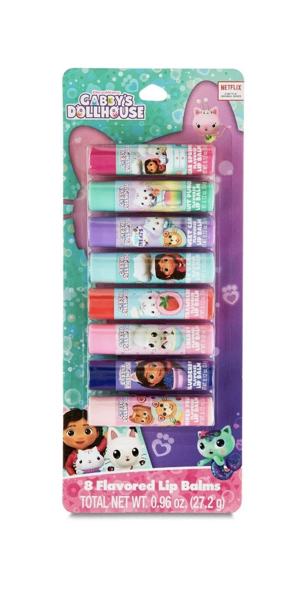 Gabby's Dollhouse Flavored Lip Balm 8 Pack 