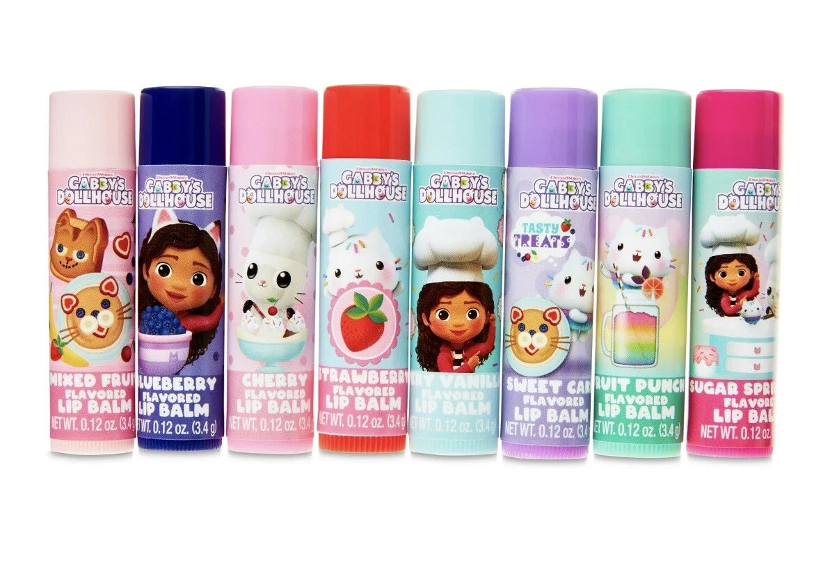 Gabby's Dollhouse Flavored Lip Balm 8 Pack 