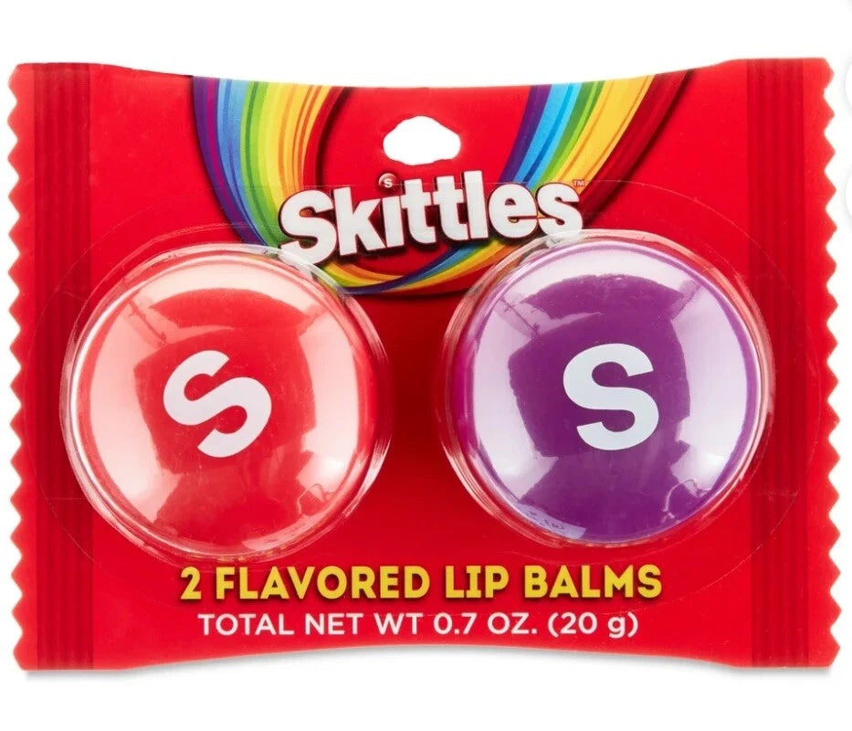Skittles Flavored Lip Balm 2 Pc